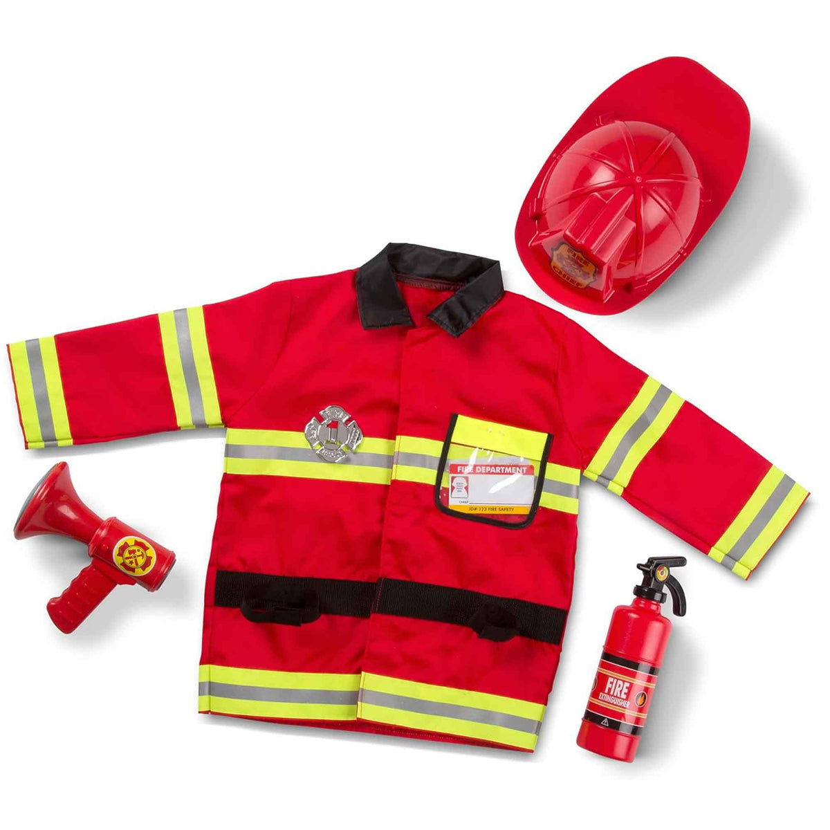 Melissa &amp; Doug Fire Chief Children&#39;s Costume, 3-6 years