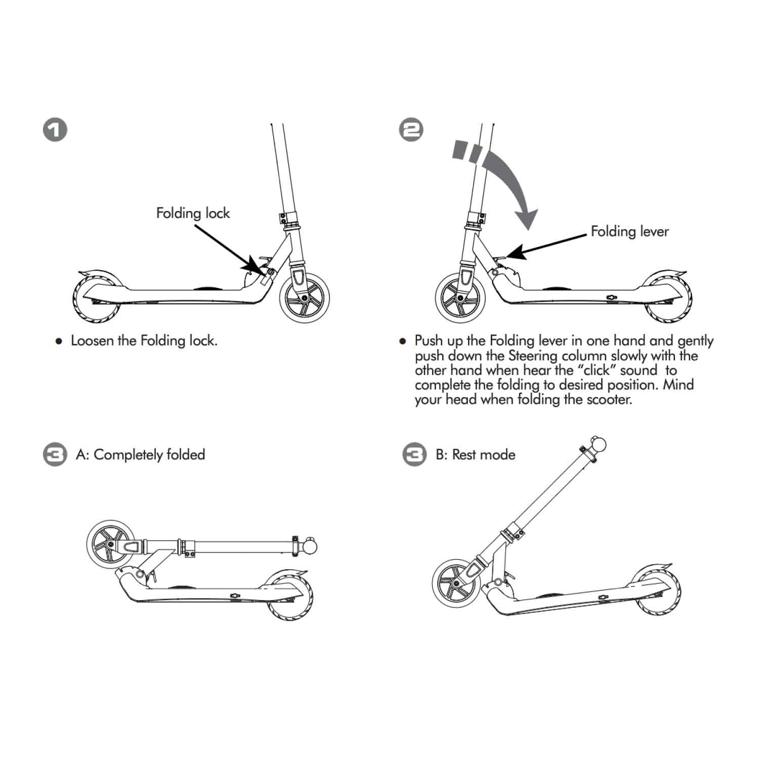 How to fold the VT1 Electric Scooter