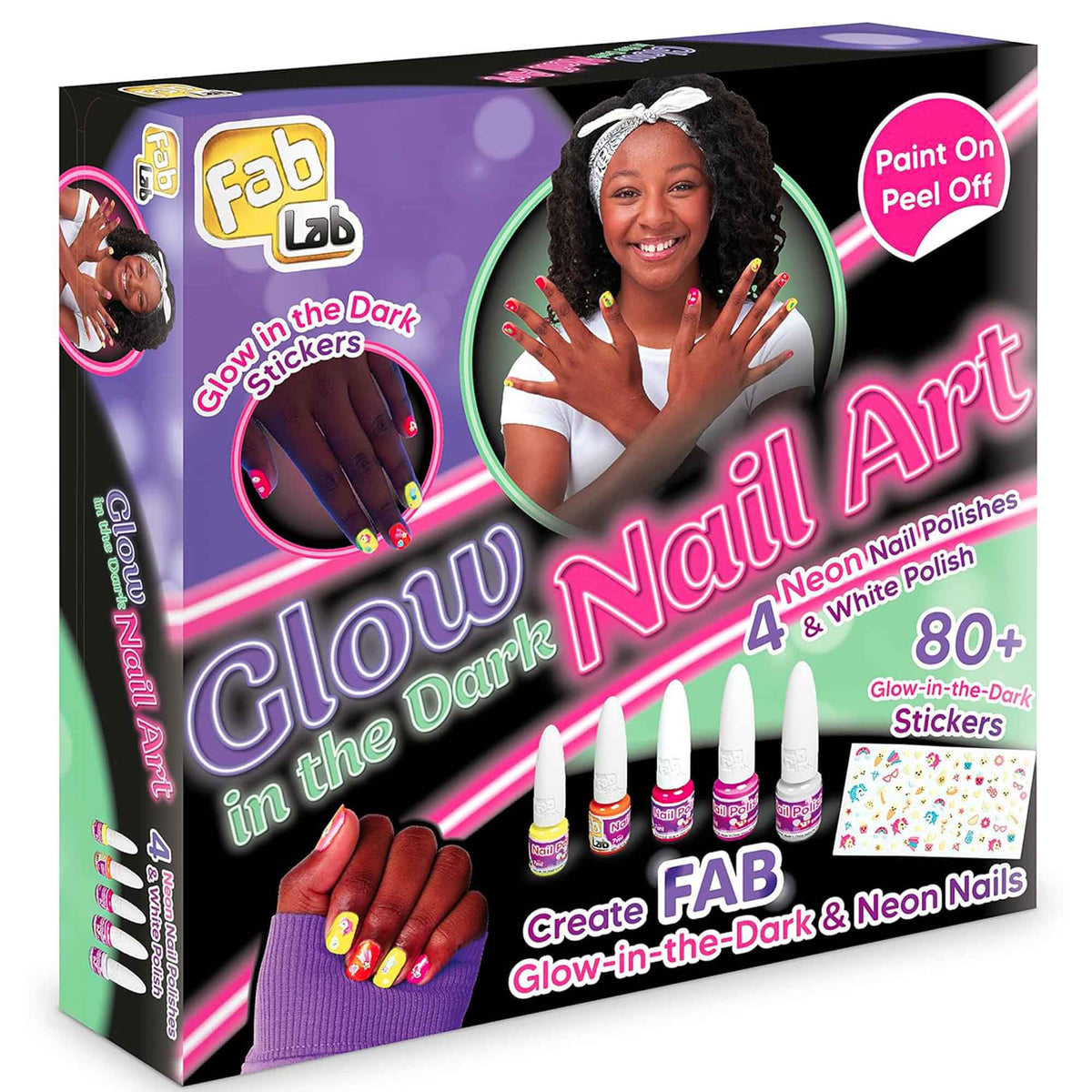 FabLab Glow in the Dark Nail Art