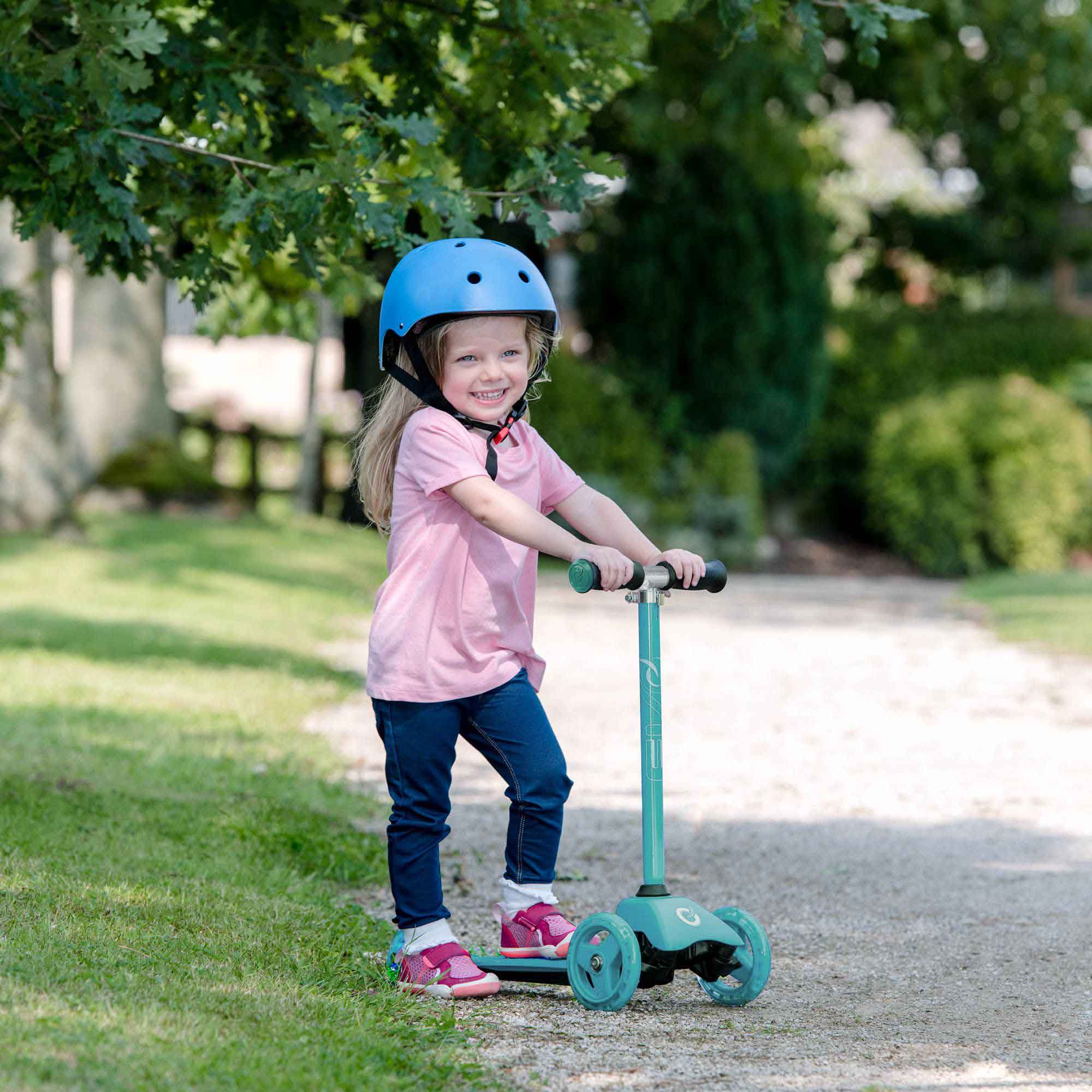 Children's EVO 3-in-1 Cruiser for ages 1+ in vibrant colors, offering adjustable features for growing kids, perfect for enhancing motor skills and outdoor fun.