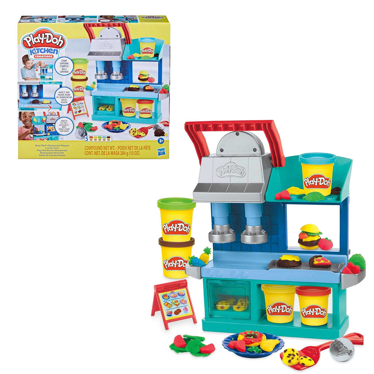 Play-Doh Kitchen Creations Busy Chef&#39;s Restaurant Playset