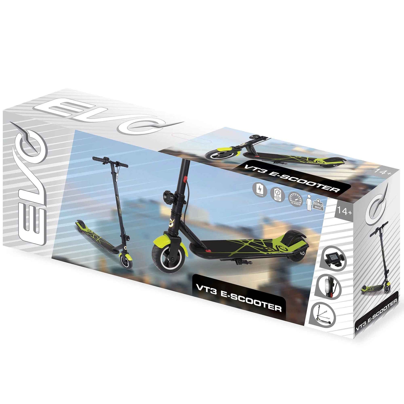 EVO VT3 Electric Scooter in the box