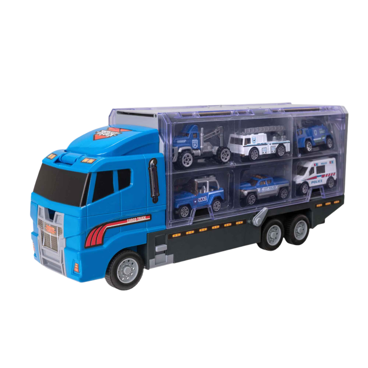 Teamsterz Police Service Transporter Toy Truck Playset