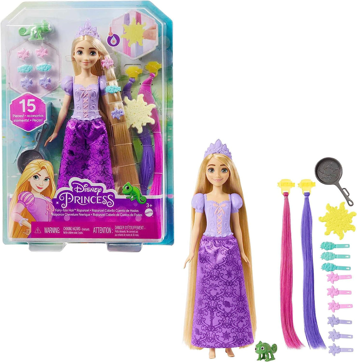 Disney Princess Fairy-Tale Hair Rapunzel Fashion Doll &amp; Accessories