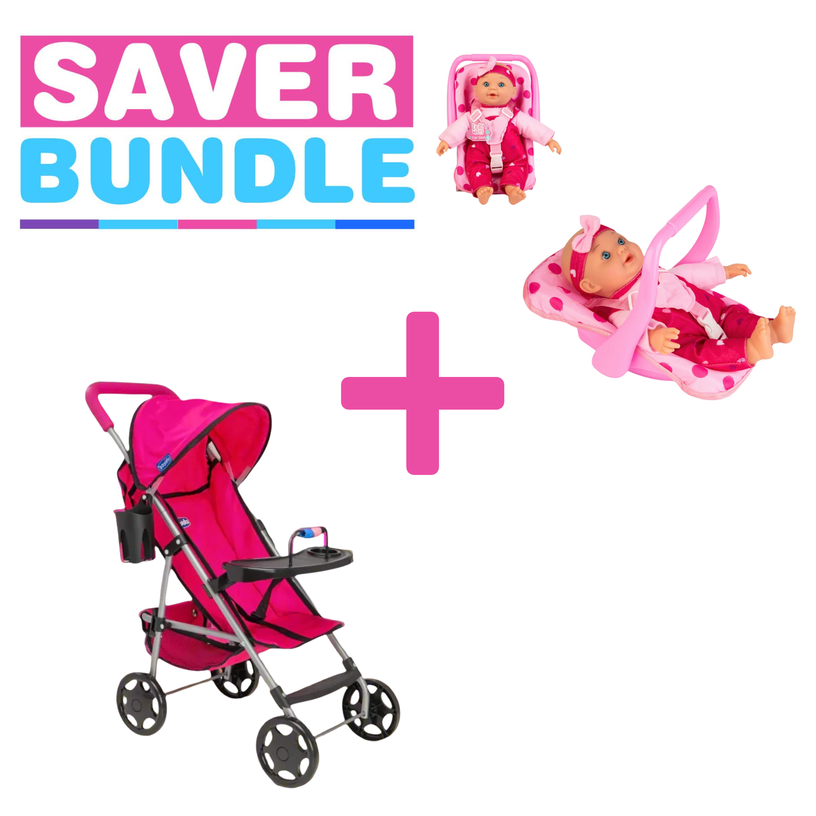 Chicco Ulala Playtime + Dolly Tots 30cm Doll & Car Seat Bundle