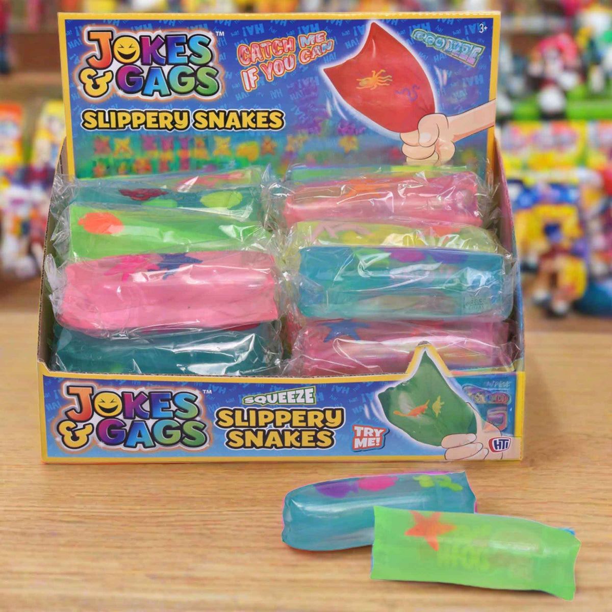 Slippery Snakes Fidget Toys - 4 Pack Assorted Colours Sensory Toys