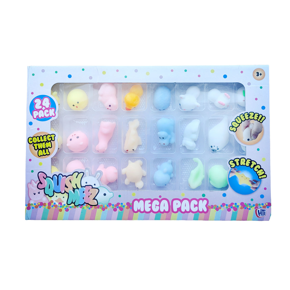 Squish-Meez Mochi Madness Sensory Fidget Toys - 24 Pack