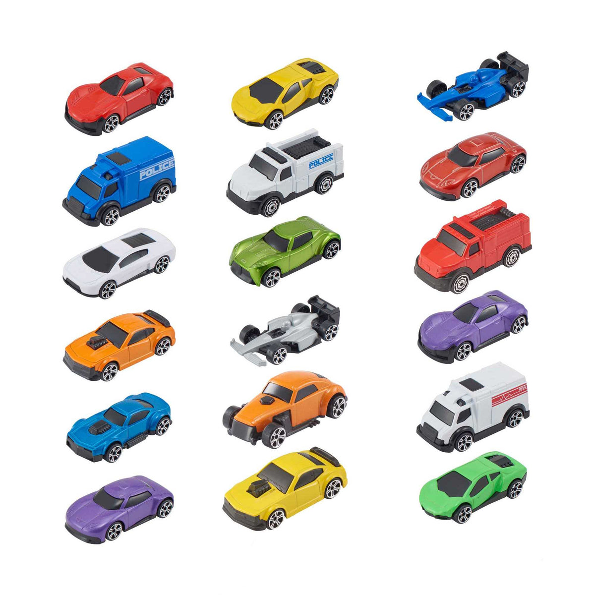 Teamsterz Street Machine Toy Car Multipack | 18 Included