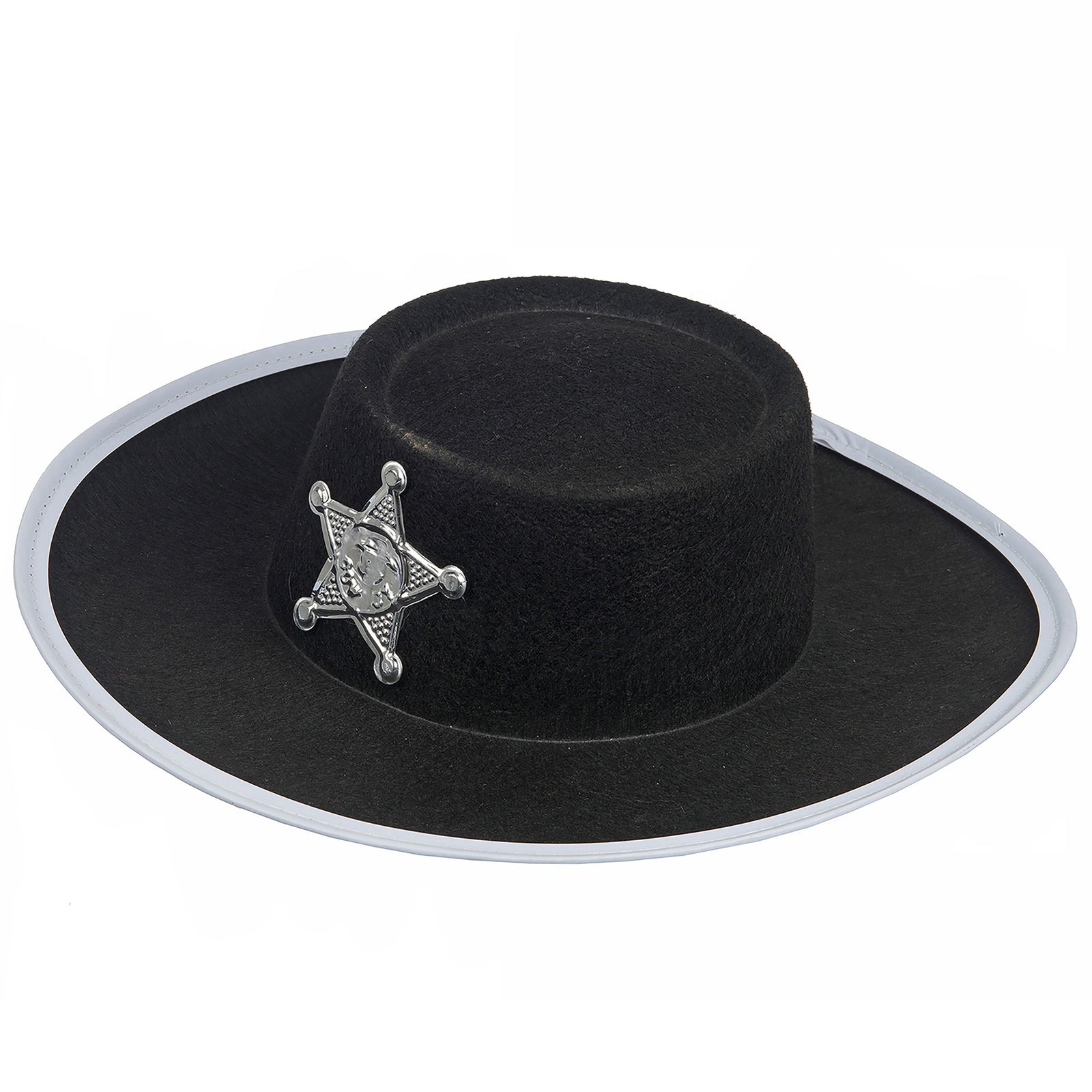 Childrens Fancy Dress Cowboy Hat - Black