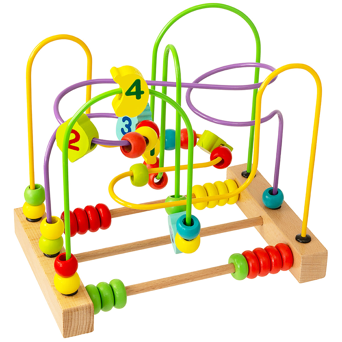 Wooden Activity Cube Bead Maze