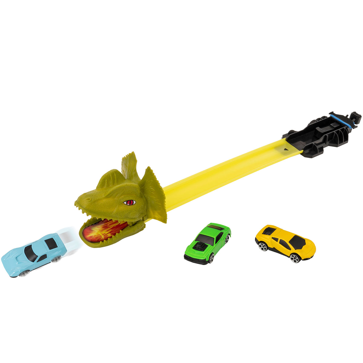 Teamsterz Speed City Dino Attack Racing Track Toy with 3 Cars Cars &amp; Transporters