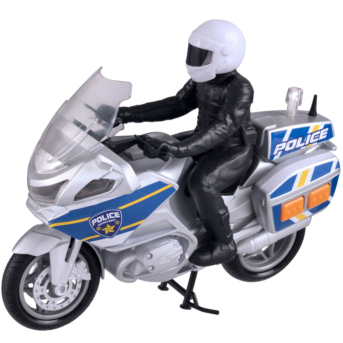 Teamsterz Medium Police Toy Motorbike with Figure