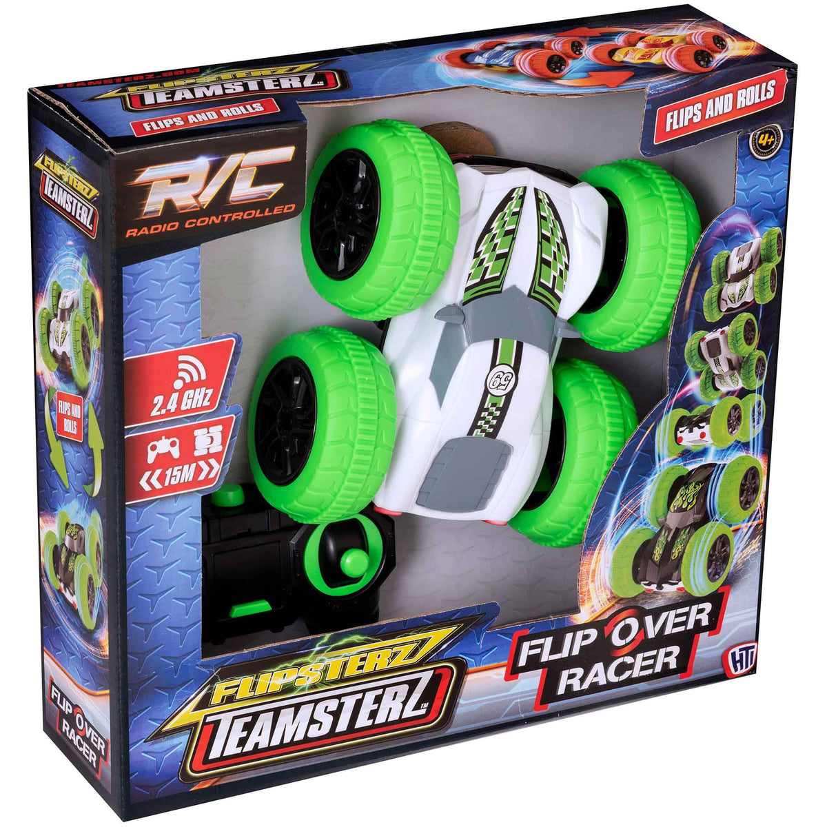 Flipsterz Remote Control Stunt Car - White / Black