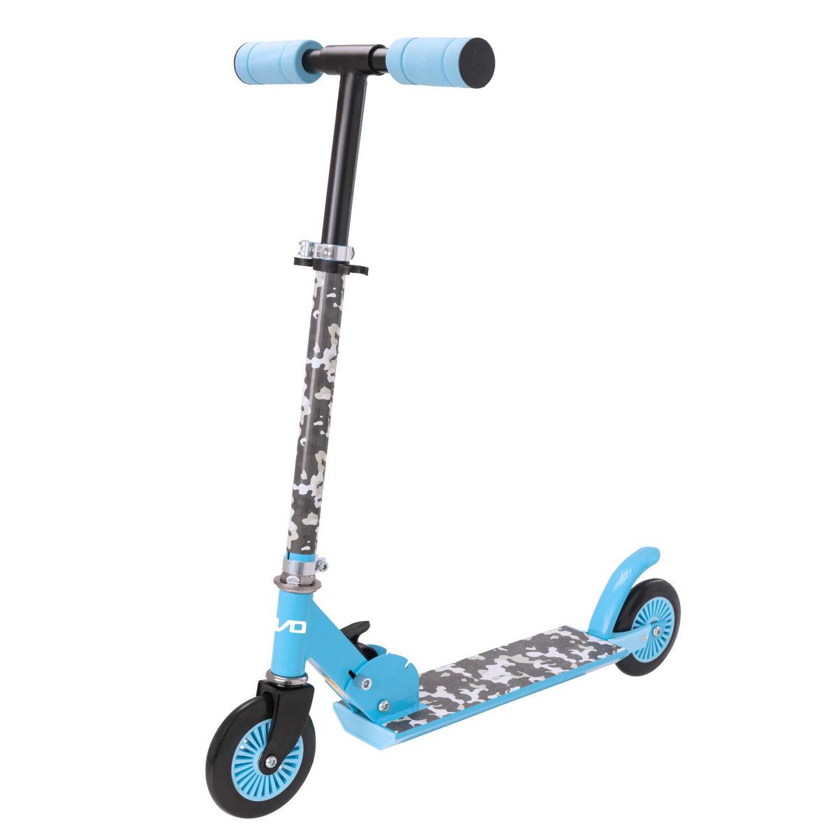 EVO Children&#39;s Inline Scooter for Kids Ages 5 and Up with Adjustable Handlebar, perfect for enhancing motor skills and outdoor fun.