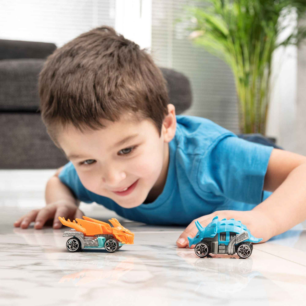 Teamsterz Beast Machine Dino Car Play Set - 10 Die-Cast Cars Cars &amp; Transporters