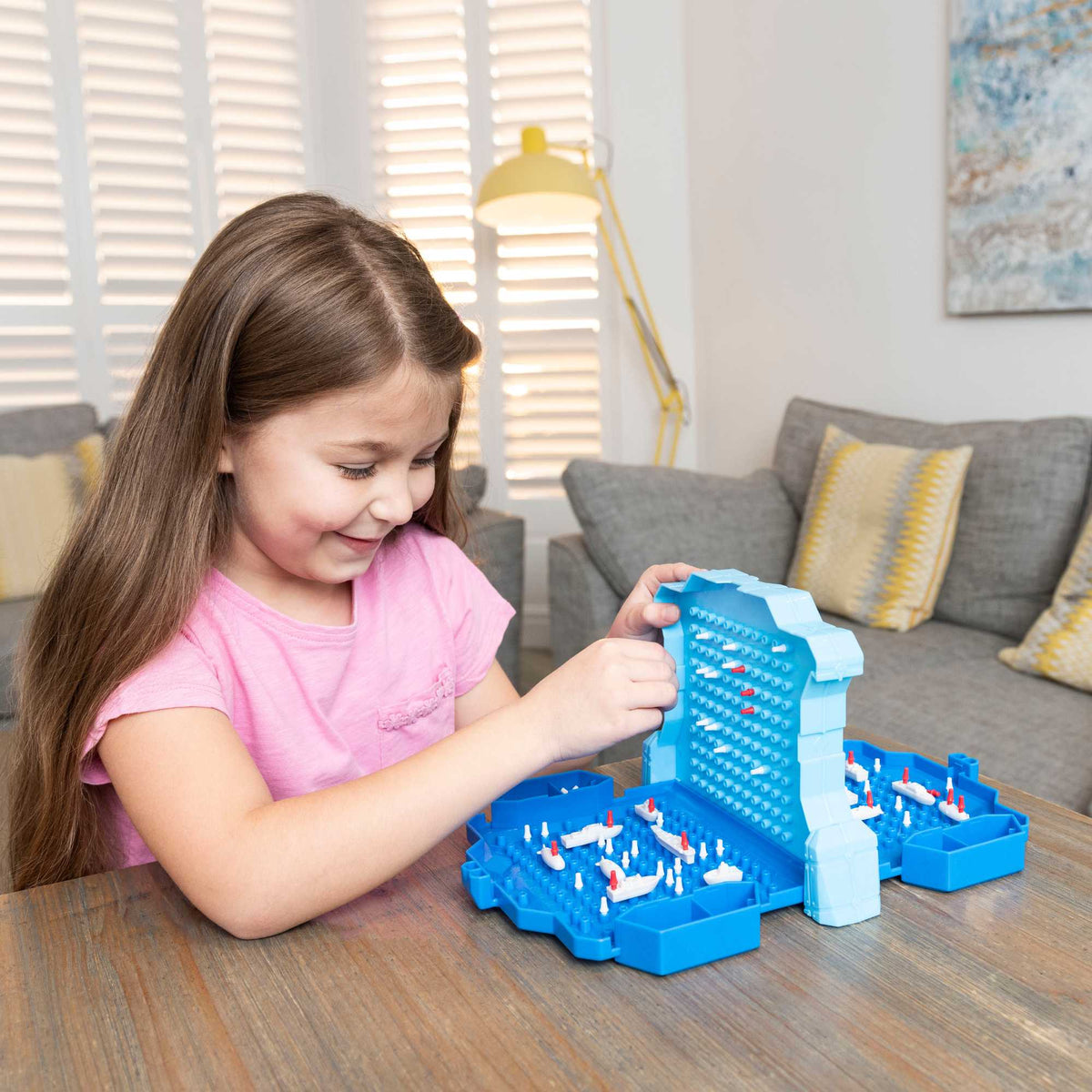 Epic Fun Naval Strike Game featuring a detailed game board and ships, perfect for strategic family game nights and competitive play for all ages.