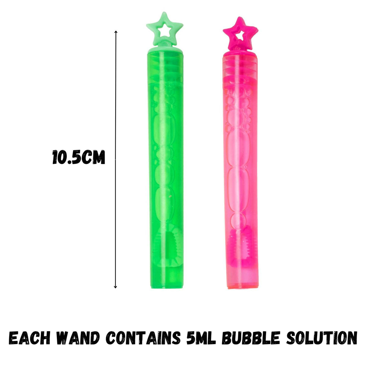 Bubblz 48 Pack of Bubble Wands - Bubble Solution Included Bubble Toys