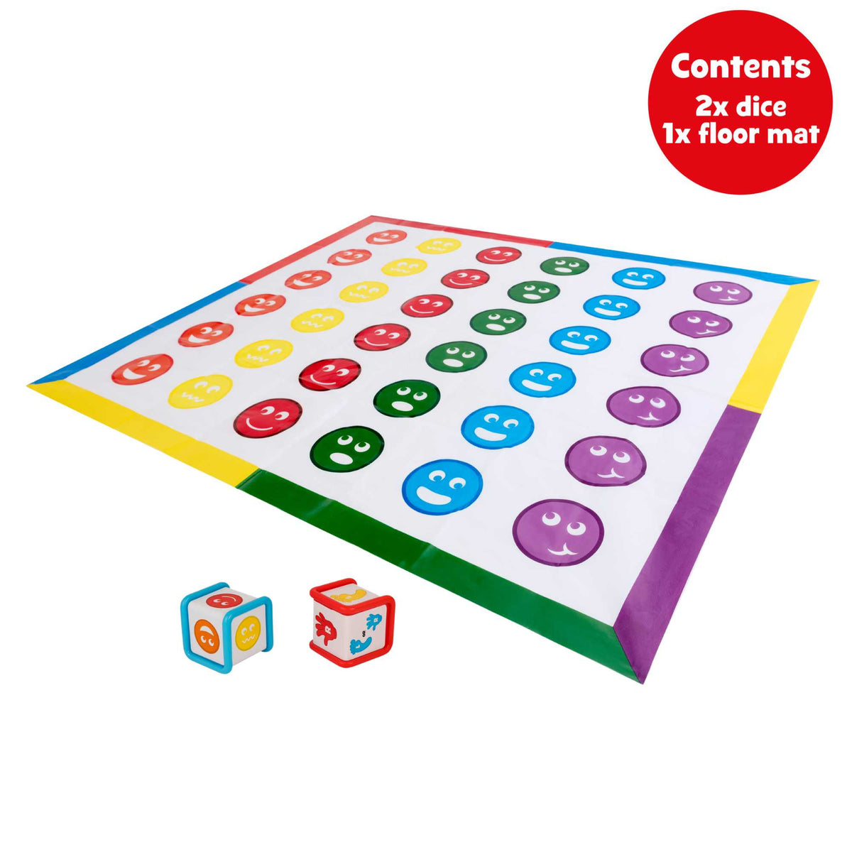 A vibrant and colourful image of the Epic Fun Tangler Family Board Game, featuring a detailed game board, challenge cards, Tangler tokens, and player pieces, set up on a table with family members eagerly playing and enjoying the game together.