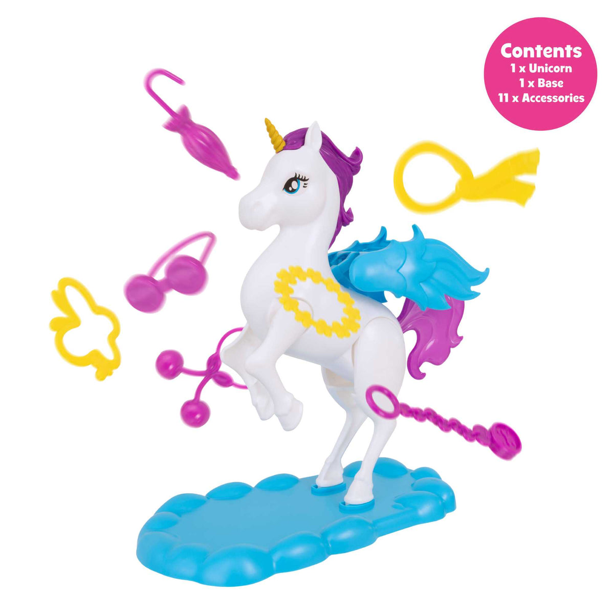 Epic Fun Crazy Unicorn Bucking Game with a colorful unicorn figure and game pieces, ideal for exciting family game nights and whimsical fun for all ages.