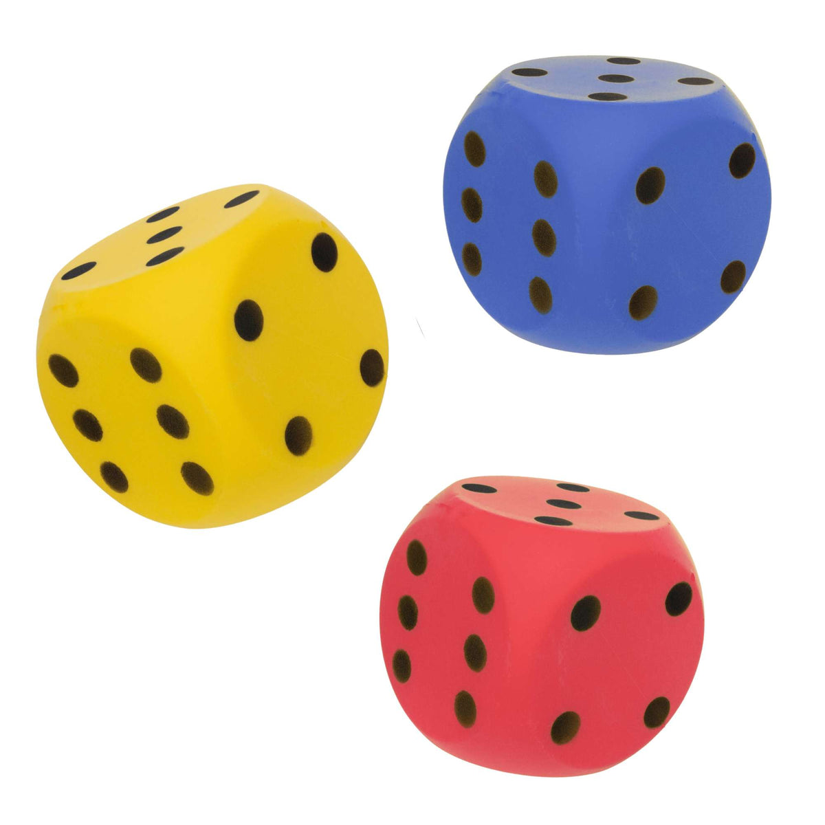 Giant Foam Dice, large and soft, ideal for endless fun at school, parks, beaches, or gardens. Perfect for family game days, sports events, or traditional games with friends of all ages.