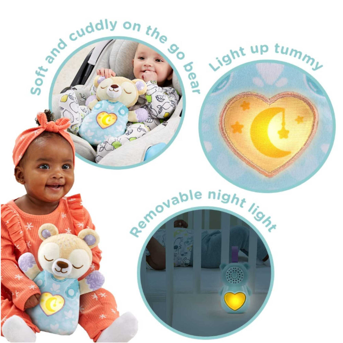 VTech Soothing Sound Bear | Blue Newborn &amp; Baby