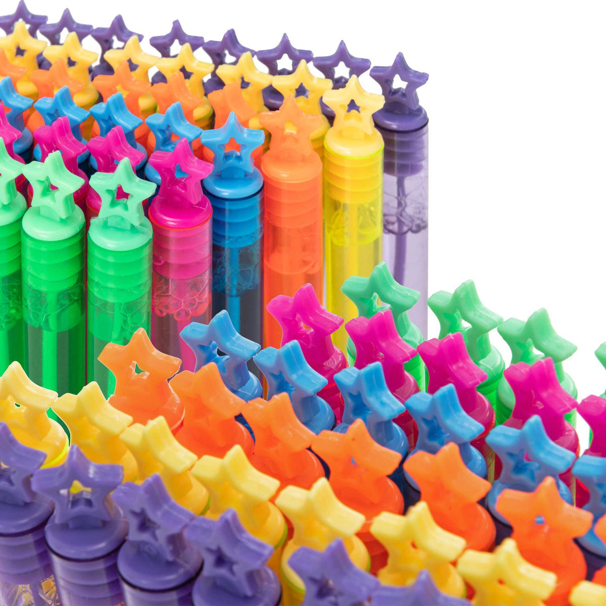 Bubblz 48 Pack of Bubble Wands - Bubble Solution Included Bubble Toys