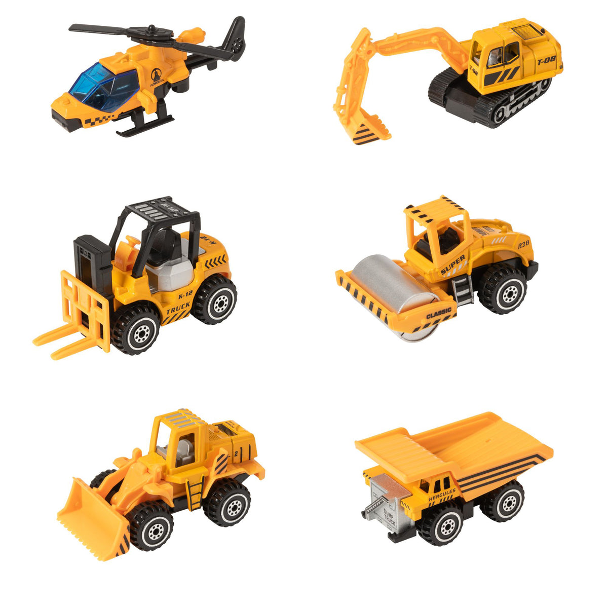 Teamsterz Street Machines Construction Playset | 12 Piece Construction Playset