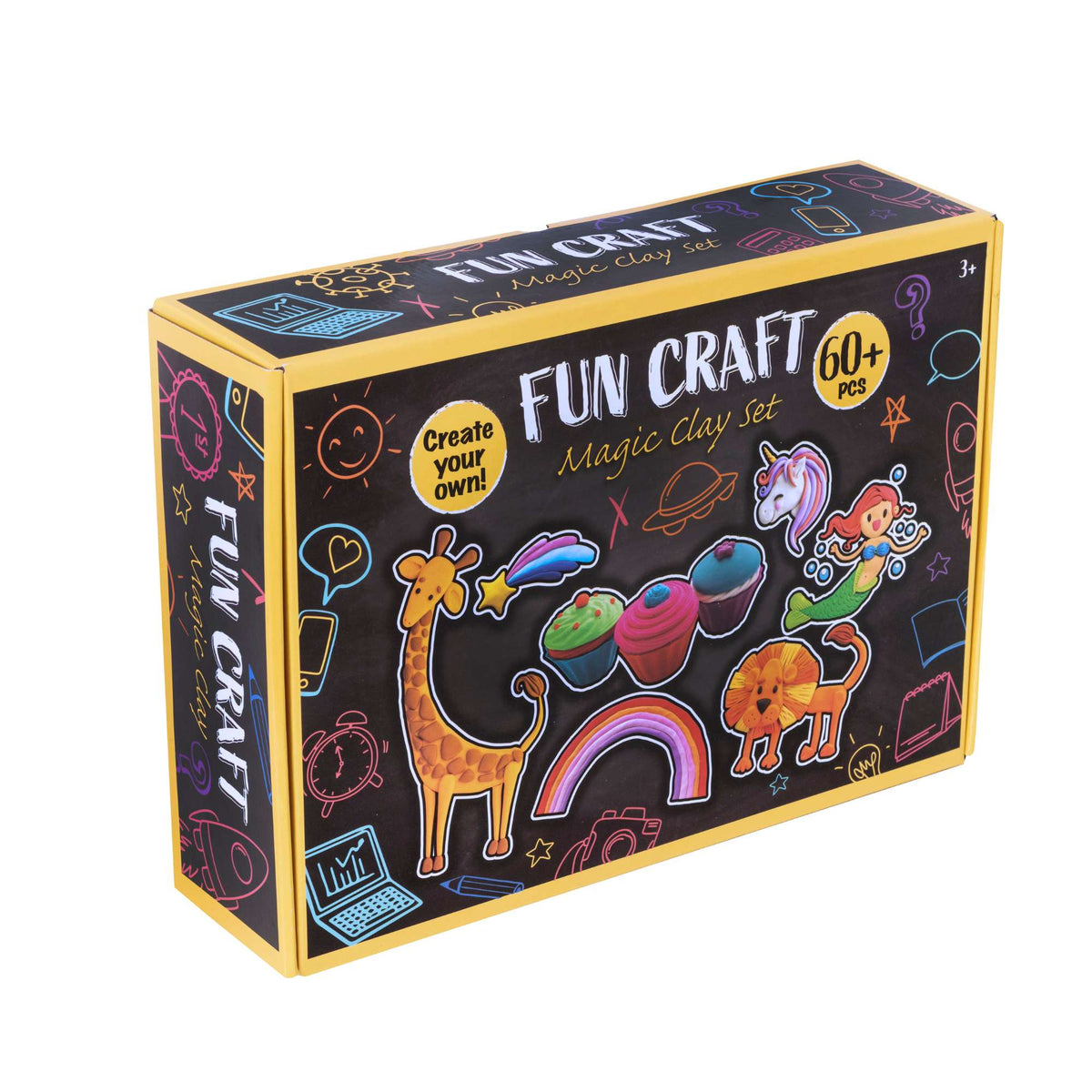 Colorful clay assortment in various shapes and sizes, ideal for sculpting and crafting. Includes tools and accessories for endless creative possibilities. Perfect for kids and adults alike.