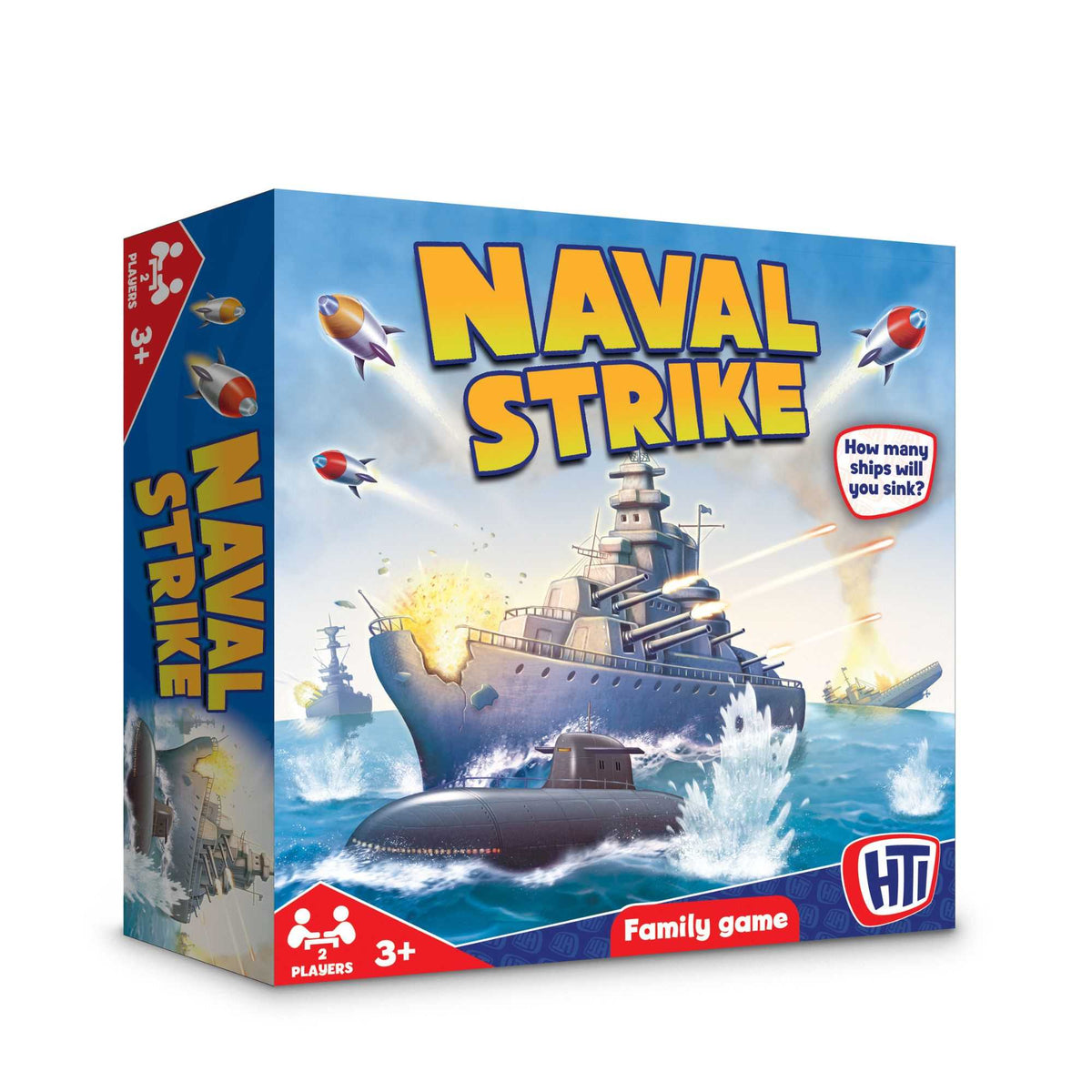 Epic Fun Naval Strike Game featuring a detailed game board and ships, perfect for strategic family game nights and competitive play for all ages.