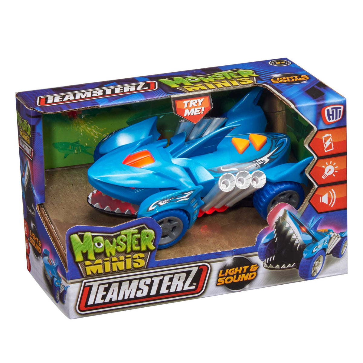 Teamsterz Monster Moverz Mini Shark Car | Lights &amp; Sounds Cars &amp; Transporters