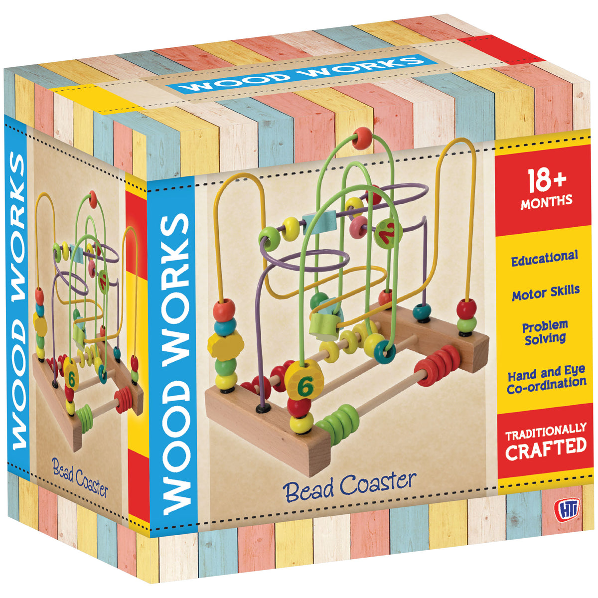 Wooden Activity Cube Bead Maze