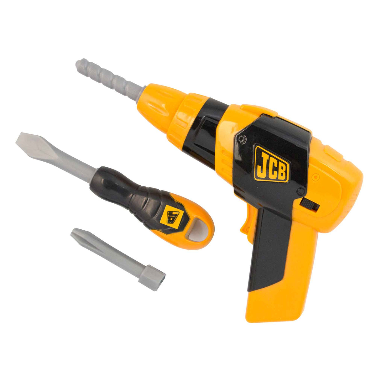 JCB Toy Drill with Case and Accessories - Battery Operated