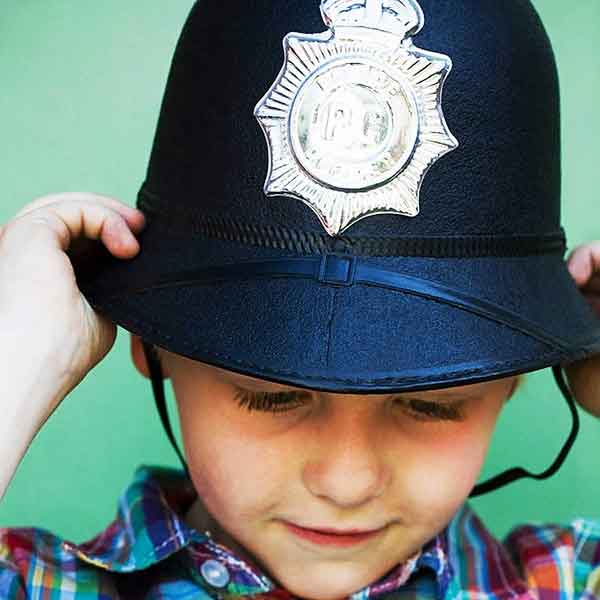 Fancy Dress Police Helmet Fancy Dress